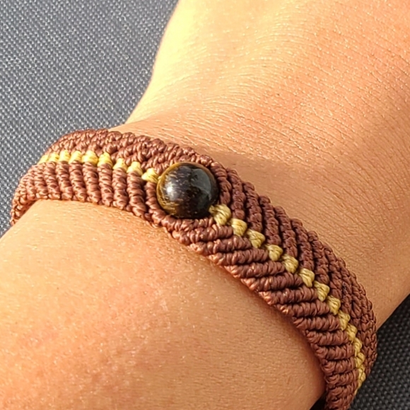 Handmade Bohemian Macrame Bracelet - Picture 8 of 8
